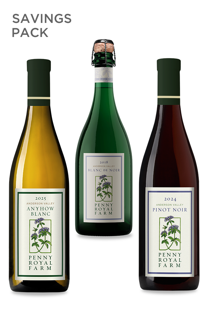 Dinner Party Wine Pack, Anyhow Blanc, Blanc de Noir, Pinot Noir