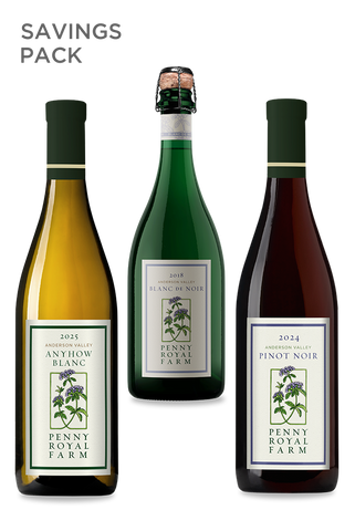 Dinner Party Wine Pack, Anyhow Blanc, Blanc de Noir, Pinot Noir
