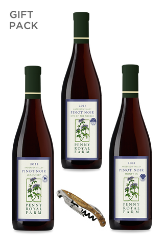 Gift Pack, Fratty Trio, Pinot Noir, Jeansheep Vineyard, Eye of the Needle Vineyard, Monty In Vineyard, Pennyroyal Farm