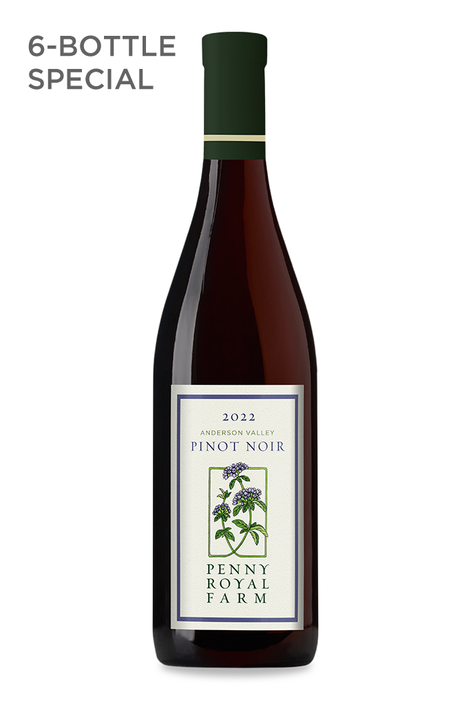 Pinot Noir, Anderson Valley, Pennyroyal Farm, 6-Bottle Special