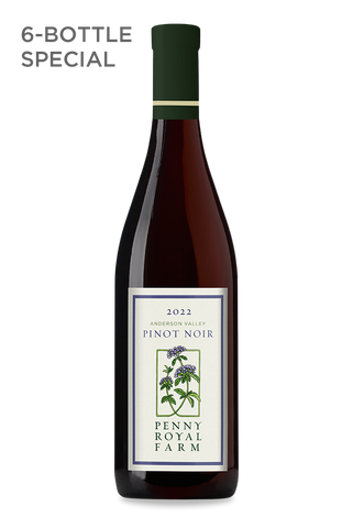 Pinot Noir, Anderson Valley, Pennyroyal Farm, 6-Bottle Special