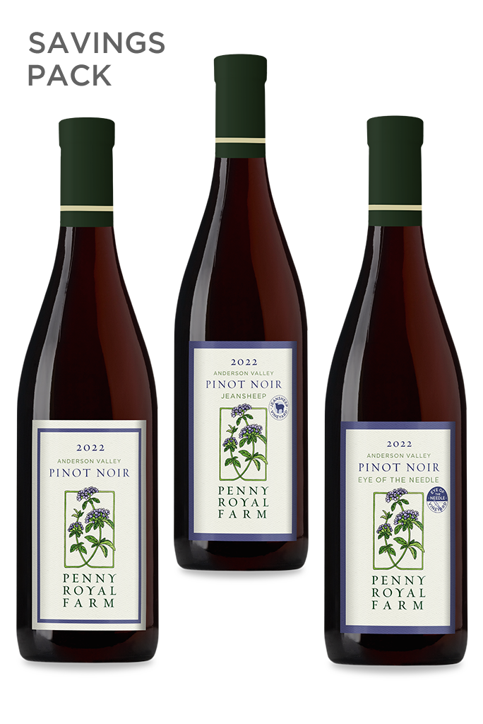 Pinot Noir, Anderson Valley, Jeansheep Vineyard, Eye of the Needle Vineyard, Savings Pack