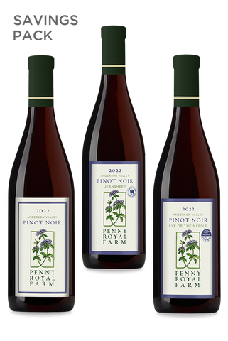 Pinot Noir, Anderson Valley, Jeansheep Vineyard, Eye of the Needle Vineyard, Savings Pack